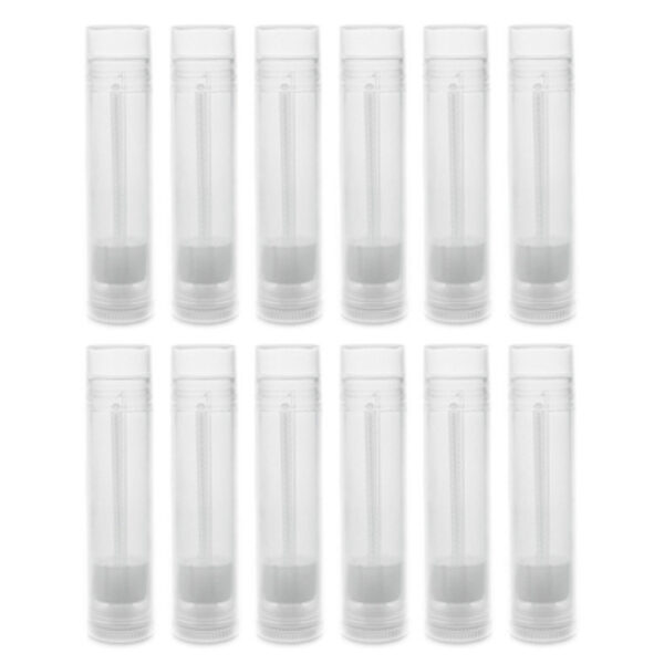 Empty Lip Balm Tubes 3/16 Oz, Pack of 12